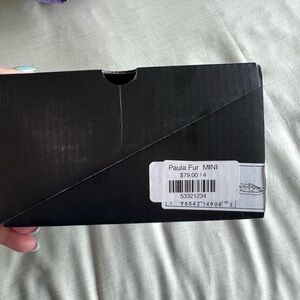 Shu Shop Paula Fur Shoes new in box girls 4